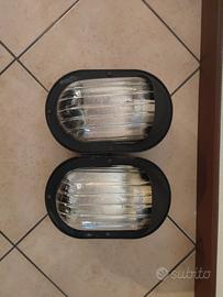 lampade esterne da  muro e portalampade 