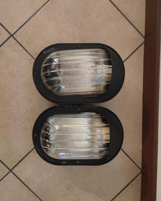 lampade esterne da  muro e portalampade 