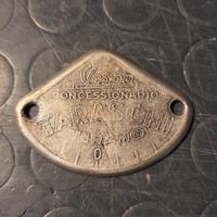 Targhetta devioluce Vespa Faro Basso concessionari