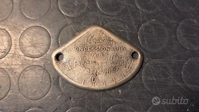 Targhetta devioluce Vespa Faro Basso concessionari