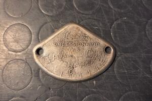 Targhetta devioluce Vespa Faro Basso concessionari