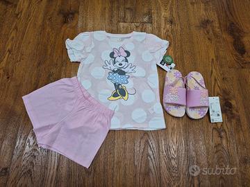 Pigiama Minnie Mouse + ciabatte
