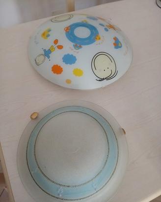 2 plafoniere in  vetro