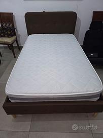letto una piazza e mezza con materasso da 22 cm
