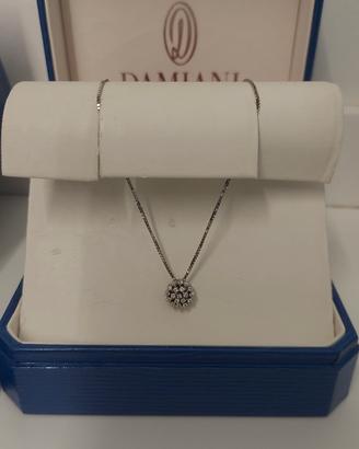 Collana Damiani Oro Bianco e 19 Diamanti