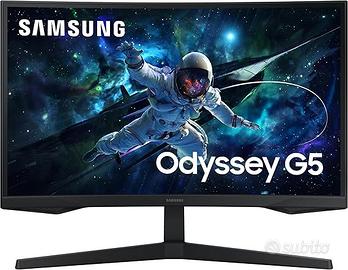 Samsung Monitor Gaming Odyssey G5 Curvo 27 " NUOVO