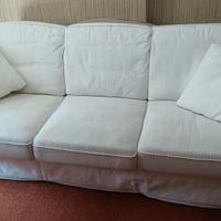 DIVANO TRE POSTI IKEA IN TESSUTO BIANCO