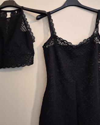 Canotta e bralette intimissimi in pizzo