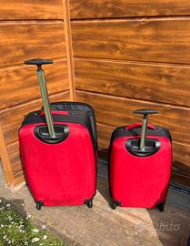 2 valigie matrioska tessuto canvas