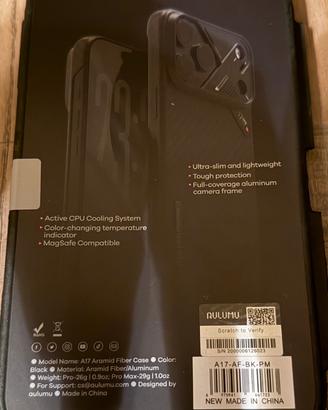 Cover Aulumu iPhone 17 Pro Max Nuova Sigillata