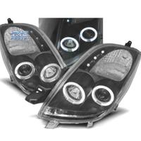FARI TOYOTA YARIS 06-09 OCCHI ANGEL CCFL FONDO NER