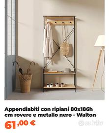 Appendiabiti con ripiani