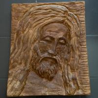 Quadro in legno intagliato Gesu’