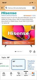 Smart Tv Hisense 50”