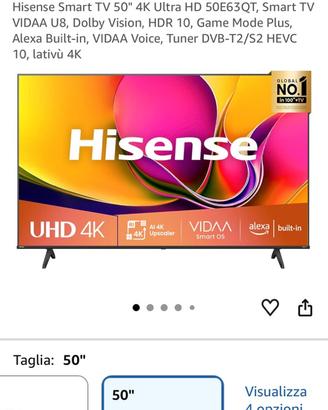 Smart Tv Hisense 50”