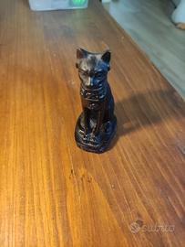 Statuina Gatto Egizio Bastet Nero in Resina / Piet