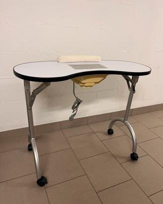 Tavolino per unghie con aspiratore