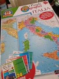 puzzle geografico italia Clementoni DIDATTICO