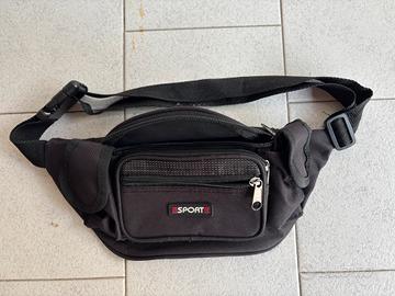 Marsupio Sport Nero Regolabile