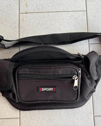 Marsupio Sport Nero Regolabile