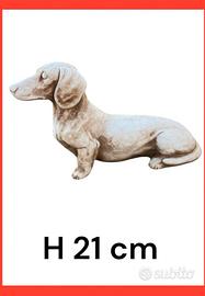 3 pezzi di cane bassotto per giardino