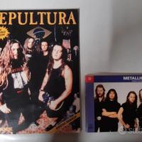 kit 2 libri Sepultura  + Metallica testi canzoni 