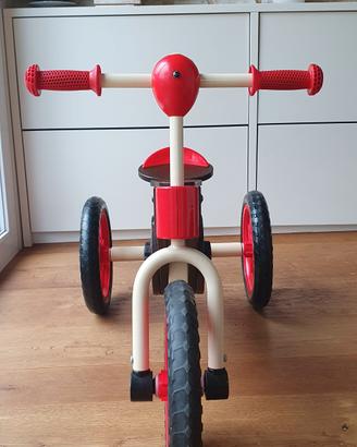 Triciclo in legno che diventa bici.  Italtrike