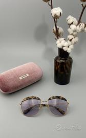 Occhiali da sole Miu Miu con custodia in velluto