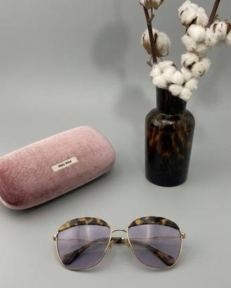Occhiali da sole Miu Miu con custodia in velluto