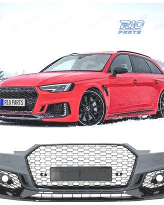PARAURTI ANTERIORE AUDI A4 B9 15-19 LOOK RS4 PDC N