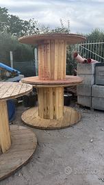Bobina in legno/tavoli stile rustico fai da te