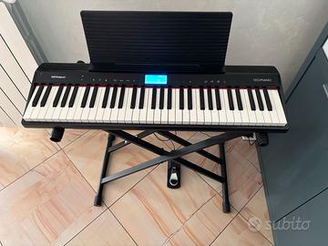 Roland Go Piano 61 + supporto + pedale + copertura