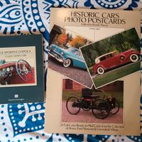 Duo libri cartoline x appassionati auto d'epoca