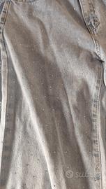 wide-leg jeans Whit glitter size m