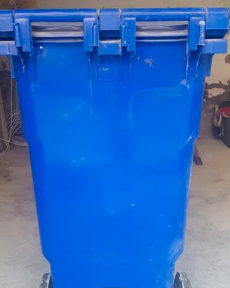 Bidone carrellato cassonetto 360 lt per spazzatura