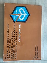 CATALOGO PIAGGIO 1978 VESPA P125X P200E