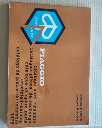 CATALOGO PIAGGIO 1978 VESPA P125X P200E