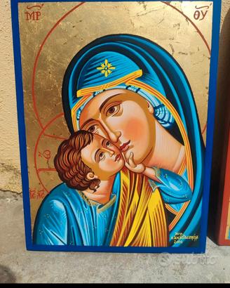 Icone bizantine Madonna e Cristo