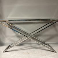 Tavolo di vetro da ingresso