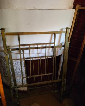 spalliera per letto in ottone