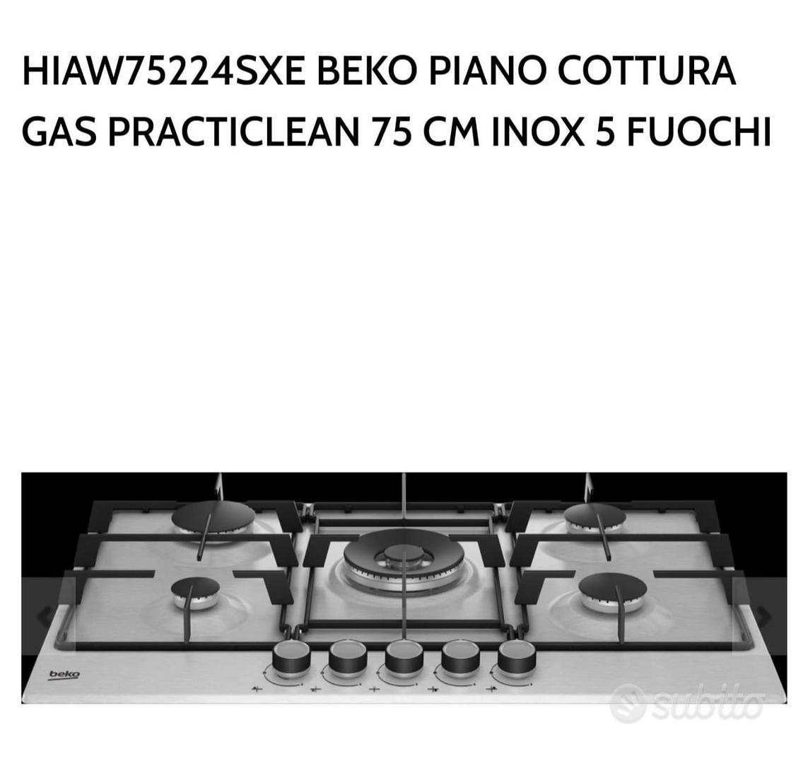 HIAW75224SXE - HIAW75224SXE BEKO PIANO COTTURA GAS PRACTICLEAN 75