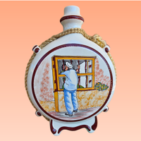 Fiaschetta Decor Colombia Vintage  Dipinta mano