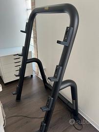 portabilancieri technogym, barbell rack