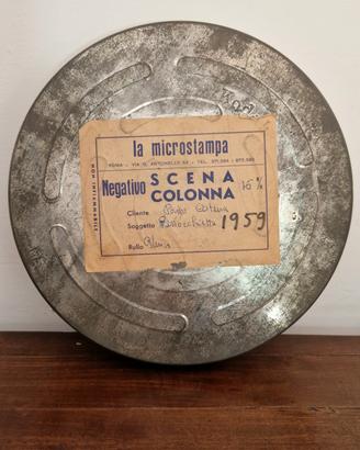 Scatola Pizza Cinematografica Vintage in Latta KOD
