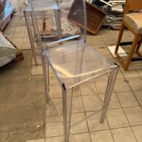 Sgabello kartell trasparente