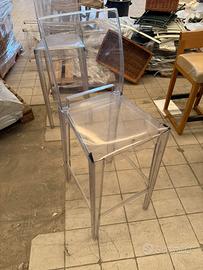 Sgabello kartell trasparente