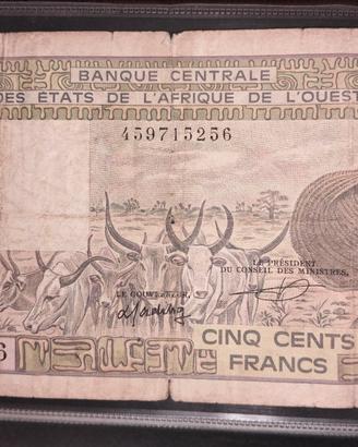 États de l'Afrique de l'Ouest-500francs(1988)