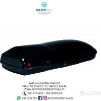 Box baule portatutto auto Pegaso 450 nero lucido