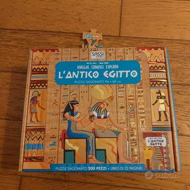 L' antico Egitto - puzzle sagomato 200 pz + libro