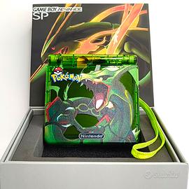 Nintendo Gameboy advance sp 💚 rayquaza 💛 Ips v5